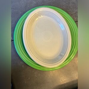 Vintage grey 1950’s Fiesta platter.